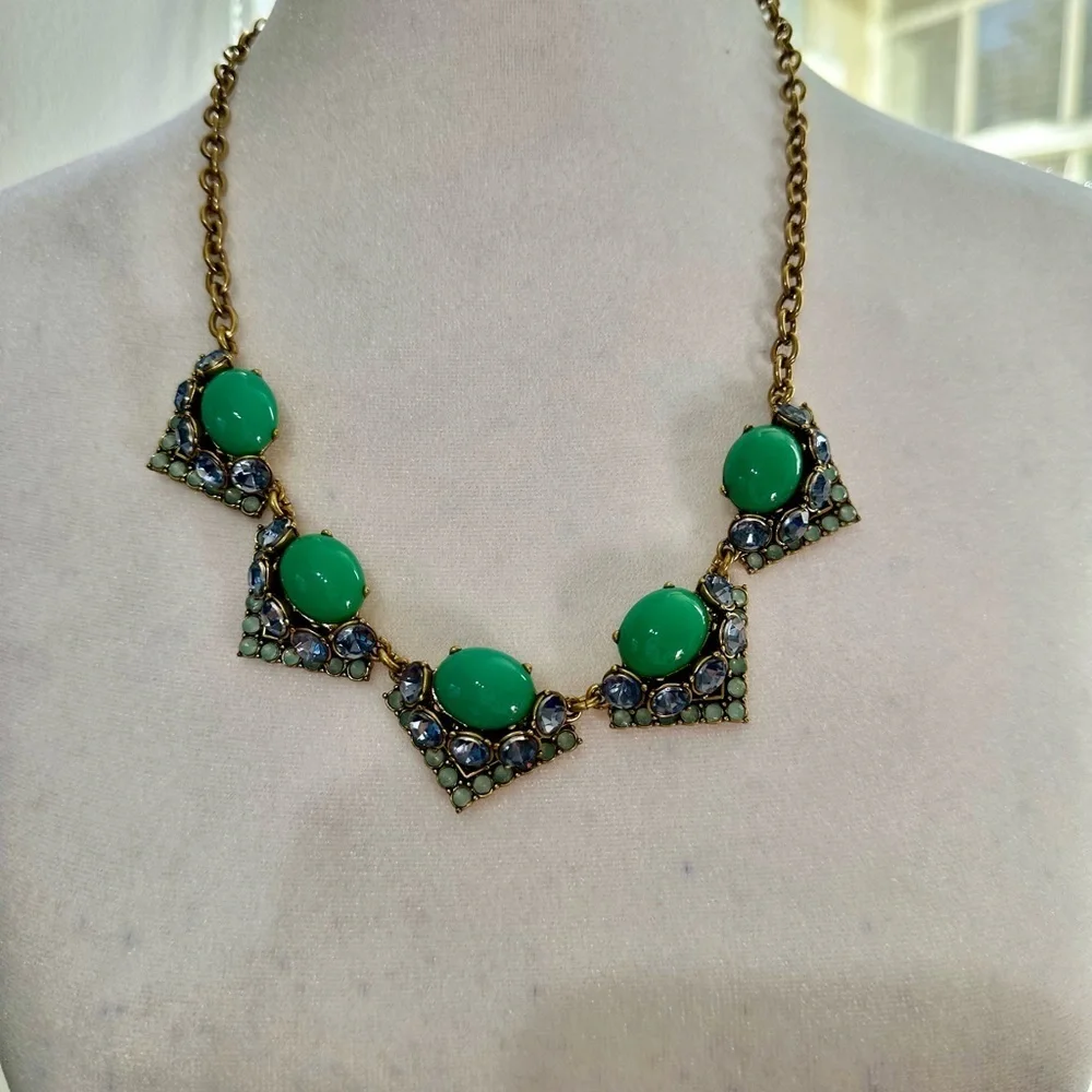 Stella and Dot Retired Rory Statement Necklace -Turquoise 🩵 - Picture 5 of 8
